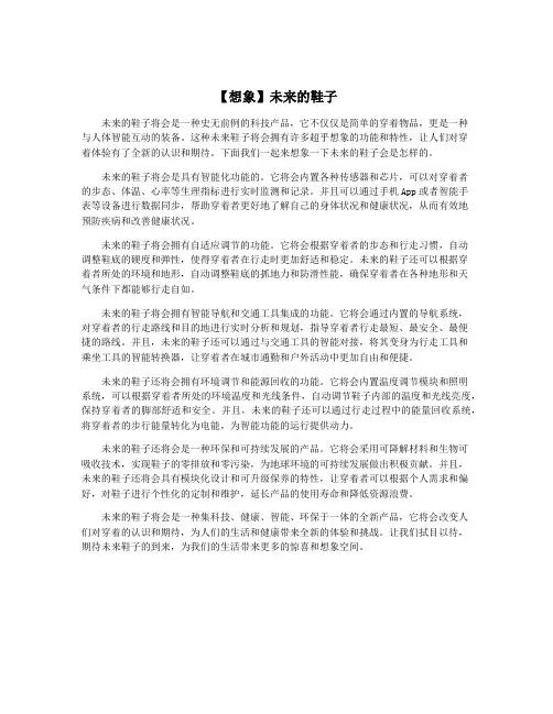 【想象】未来的鞋子
