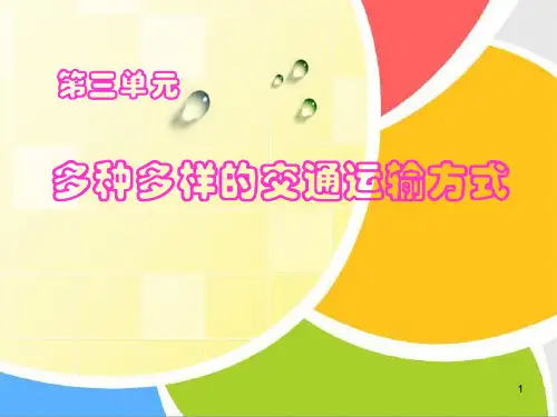 多种多样的交通运输方式(1)