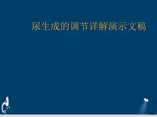 尿生成的调节详解演示文稿