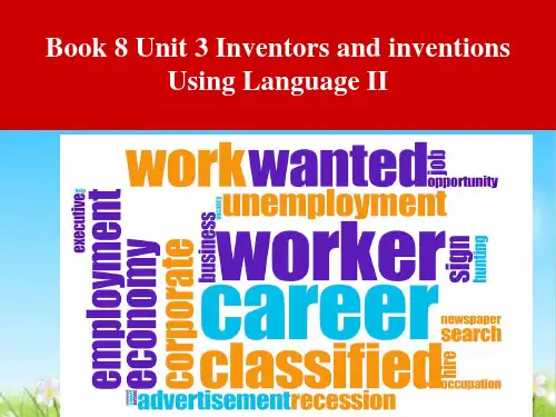 人教课标版高中英语选修8Unit3Using language (共22张PPT)