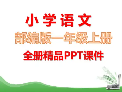 人教版部编语文一年级上册全册课件教材