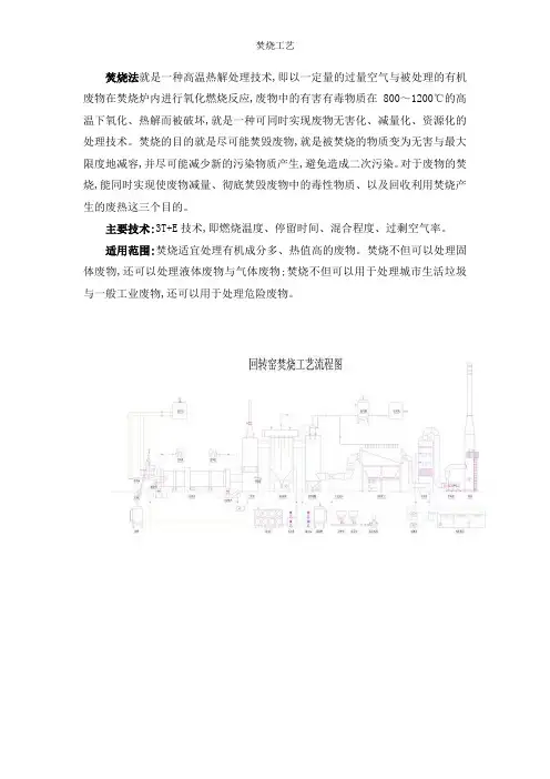 焚烧工艺