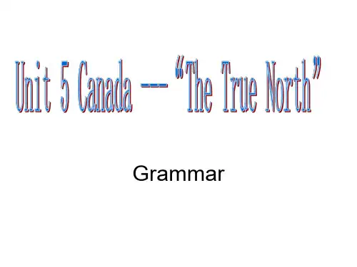 高二英语canada-the-true-north课件1