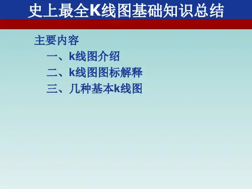史上最全K线图基础知识总结