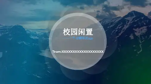 二手市场创意创业计划[优质PPT]
