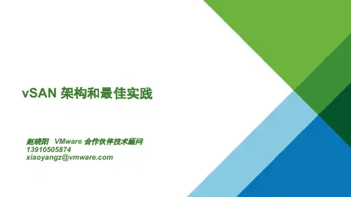 VMWare vSAN 架构和最佳实践