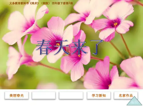 湘教版四年级下册美术3、春天来了PPT课件