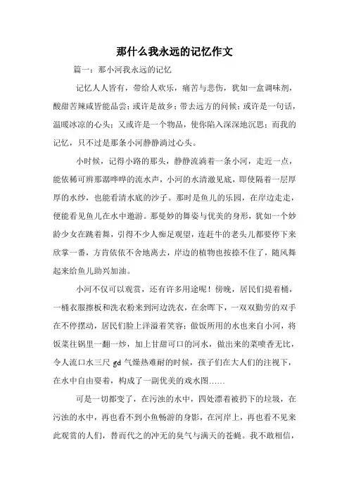 那什么我永远的记忆作文.doc