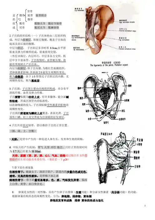 中西医妇科总结++++