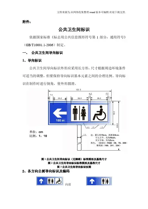 公共卫生间标识