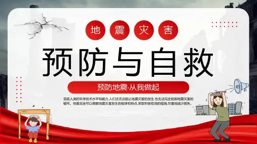 地震灾害预防与自救宣传课件PPT