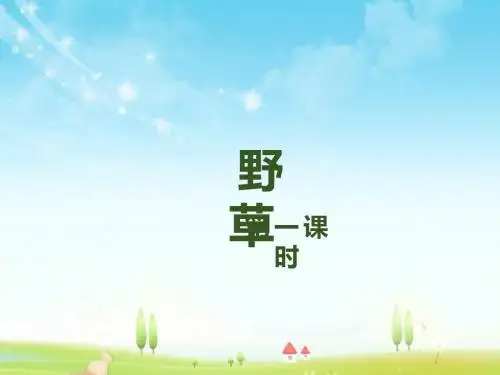 最新北师大版语文小学六年级下册野草 第1课时优质课课件.pptx