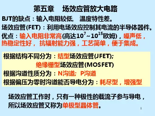 第5章场效应管放大电路分析
