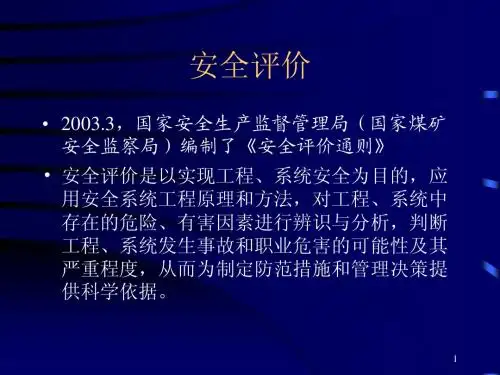 安全评价
