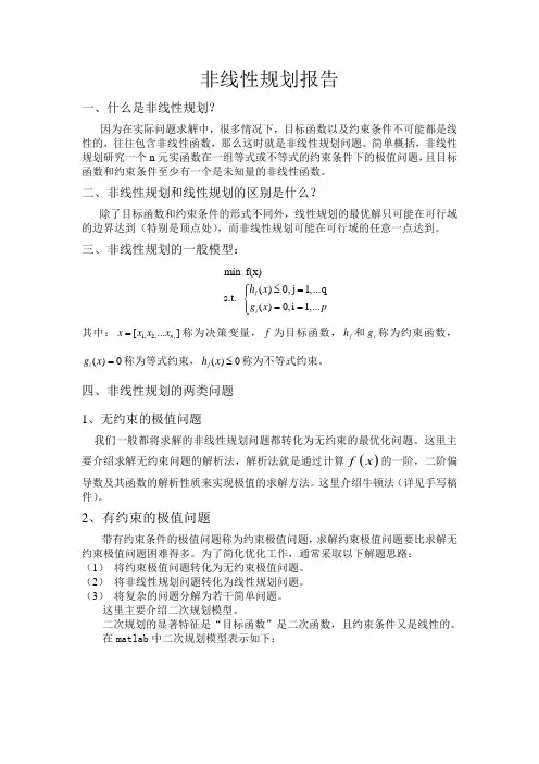 非线性规划 3