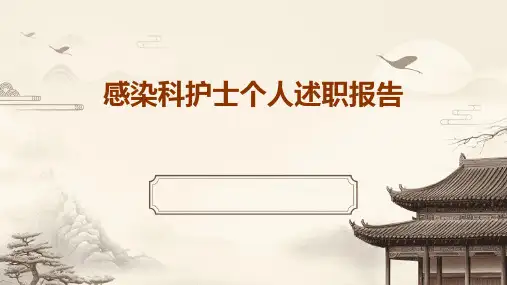感染科护士个人述职报告PPT