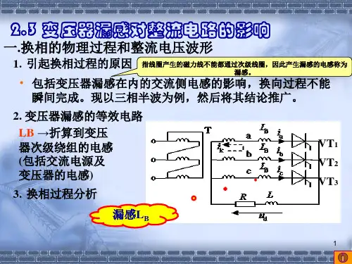 电力电子课件2.3 变压器漏抗对整流电路的影响改
