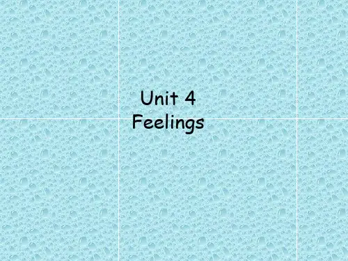 人教版新起点第六年级上册Unit 4 Feelings 课件