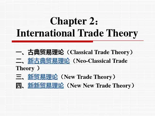 国际贸易学课件--International Trade Theory