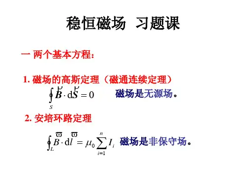 第7章 (稳恒磁场)习题课
