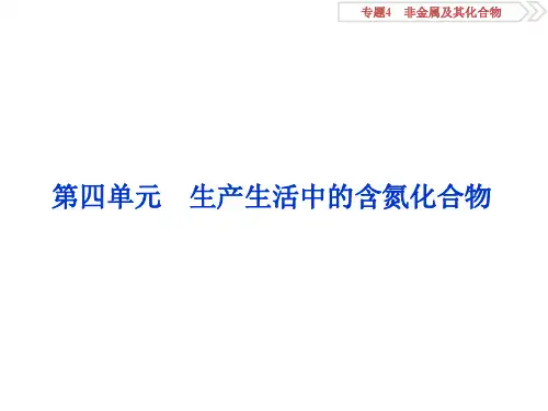 2020版浙江新高考化学选考大一轮复习课件：生产生活中的含氮化合物