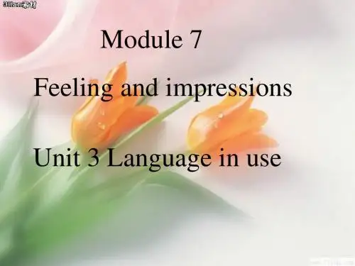 八年级英语上学期module-7-unit-3外研英语(新编201908)