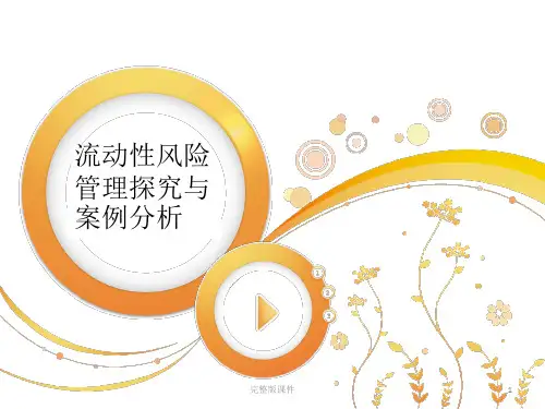 流动性风险(贝尔斯登案例分析)PPT课件