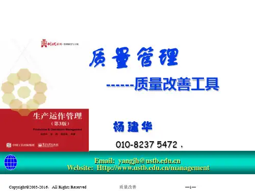 质量管理之质量改善工具(PPT 30张)
