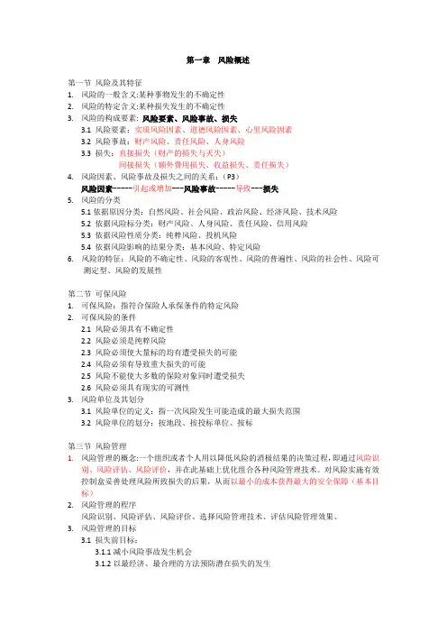 PICC保险基础知识总结归纳--罗博