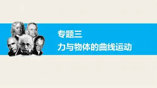 【步步高】2016版高考物理(全国通用)专题三力与物体的曲线运动第1讲 力学中的曲线运动