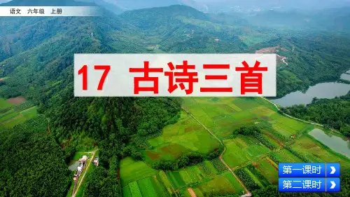 部编版六年级语文上册《17 古诗三首》课件(精品)