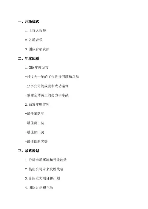 2024年会详细流程