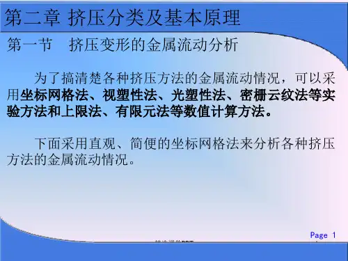 第2章 挤压分类及基本原理ppt课件