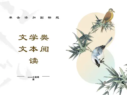 小说阅读鉴赏ppt-小说ppt