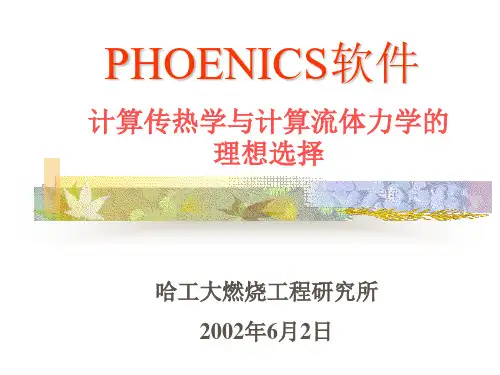 PHOENICS风模拟软件中文简介