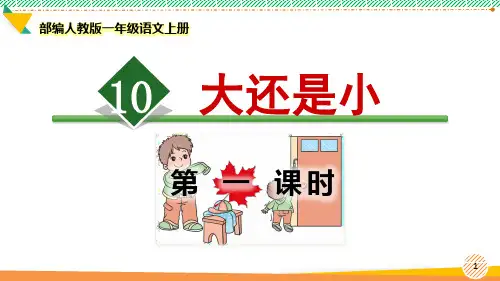 最新部编人教版一年级语文上册《大还是小》优质课件