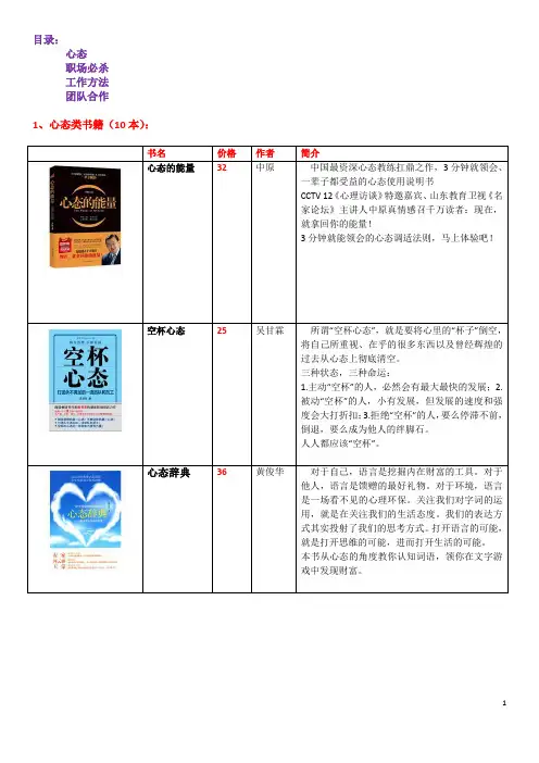 职场应该读什么样的书