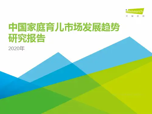 iR--2020年中国家庭育儿市场发展趋势研究报告
