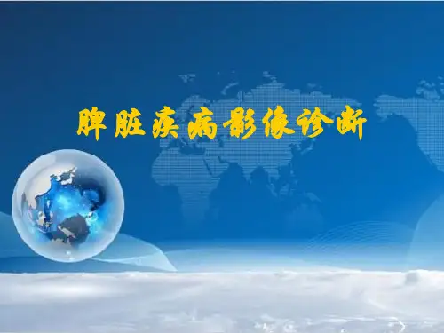 脾脏疾病影像学检查及诊断