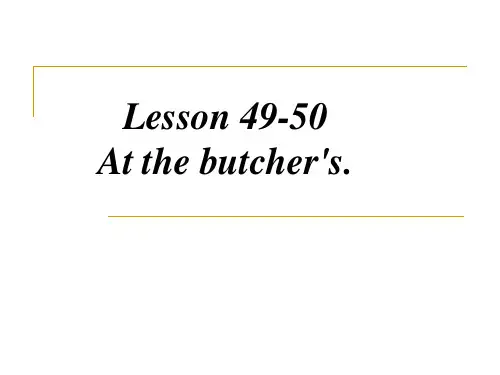 新概念英语 Lesson 49-50