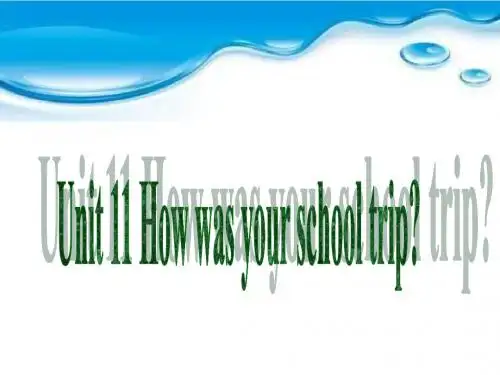 七年级英语下册_新目标_人教版2012_go_for_it_Unit_11_How_was_your_school_trip