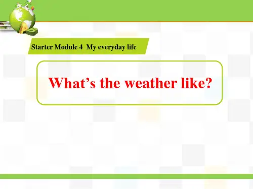 《What'stheweatherlike》PPT精品课件