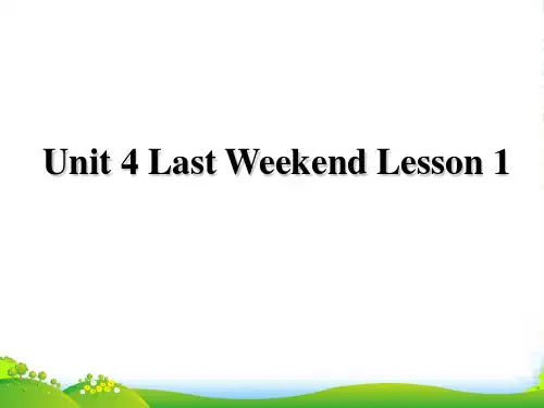 人教版新起点小学英语五年级下册Unit 4 Last Weekend Lesson 1 课件 3