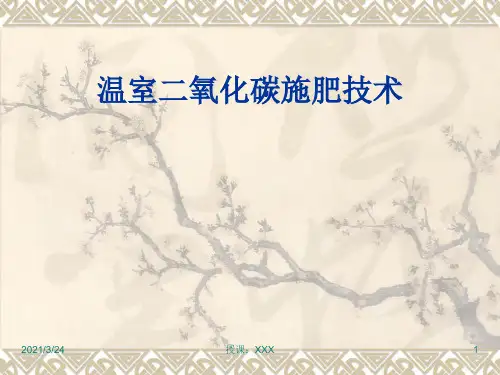 二氧化碳气体施肥技术PPT课件