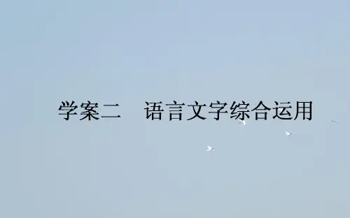 高考语文一轮复习--语言文字综合运用课件新人教版汇编