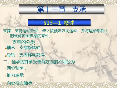 第13章  支承(滑动轴承)