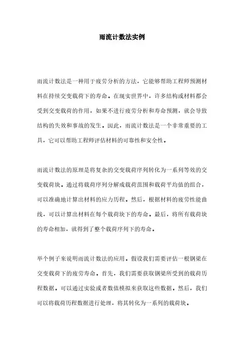 雨流计数法实例