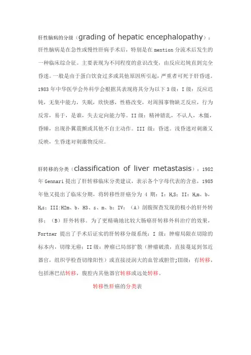医学术语定义(外科卷)