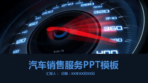 汽车销售服务PPT模板
