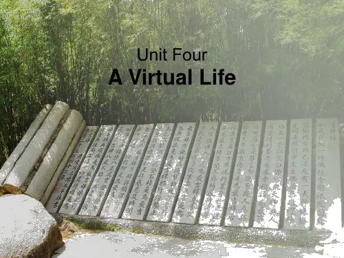 大学英语(全新版)第二册Unit 4 A Virtual Life 教学课件